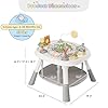 Baby Activity Center, Baby Jumpers and Bouncers with 5 Toys, Lights & Music, Adjustable Heights, 3-Stage Activity Center & Play Table, 360° Rotary Interactive Play Center for Baby Ages 6m+ (White) #1