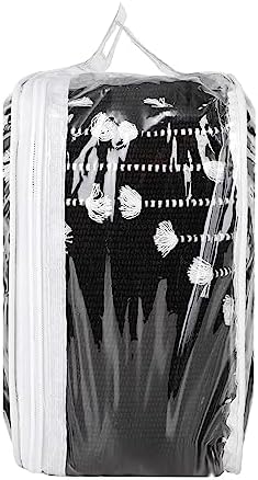 LINROMIA Black and White Boho Runner Rug 60x180cm, Moroccan Long Hallway Runner Soft Cotton Washable Floor Carpet with Hand Woven Tassels for Kitchen Bathroom Bedroom Laundry Room Entryway