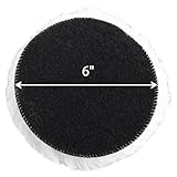 Tampons de polissage en laine d'agneau : fabriqués en pure laine pour une performance durable, ces tampons de polissage de 7,6 cm, 10,2 cm, 12,7 cm, 15,2 cm, 17,8 cm offrent des finitions lisses et sans rayures sur la peinture de voiture, l'acier inoxydable, le verre et les surfaces en bois ; compatibles avec la plupart des polisseuses rotatives et orbitales