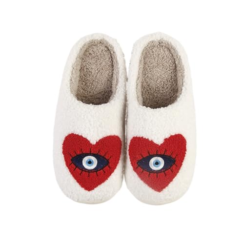 Image of Slippers for Women Men Fuzzy Memory Foam Slipper Fluffy Winter Soft Warm Slip On House Shoes
