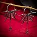 FMR Halloween Spider Web Earrings Spider Earrings Black Spider Dangle Earrings Halloween Theme Earrings Jewelry for Women and Teen Girls
