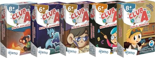 Atomo Games Pack Club A – 5 Juegos Educativos de Lengua | Competencia Lingüística para Niños | Lectoescritura, Gramática y Vocabulario