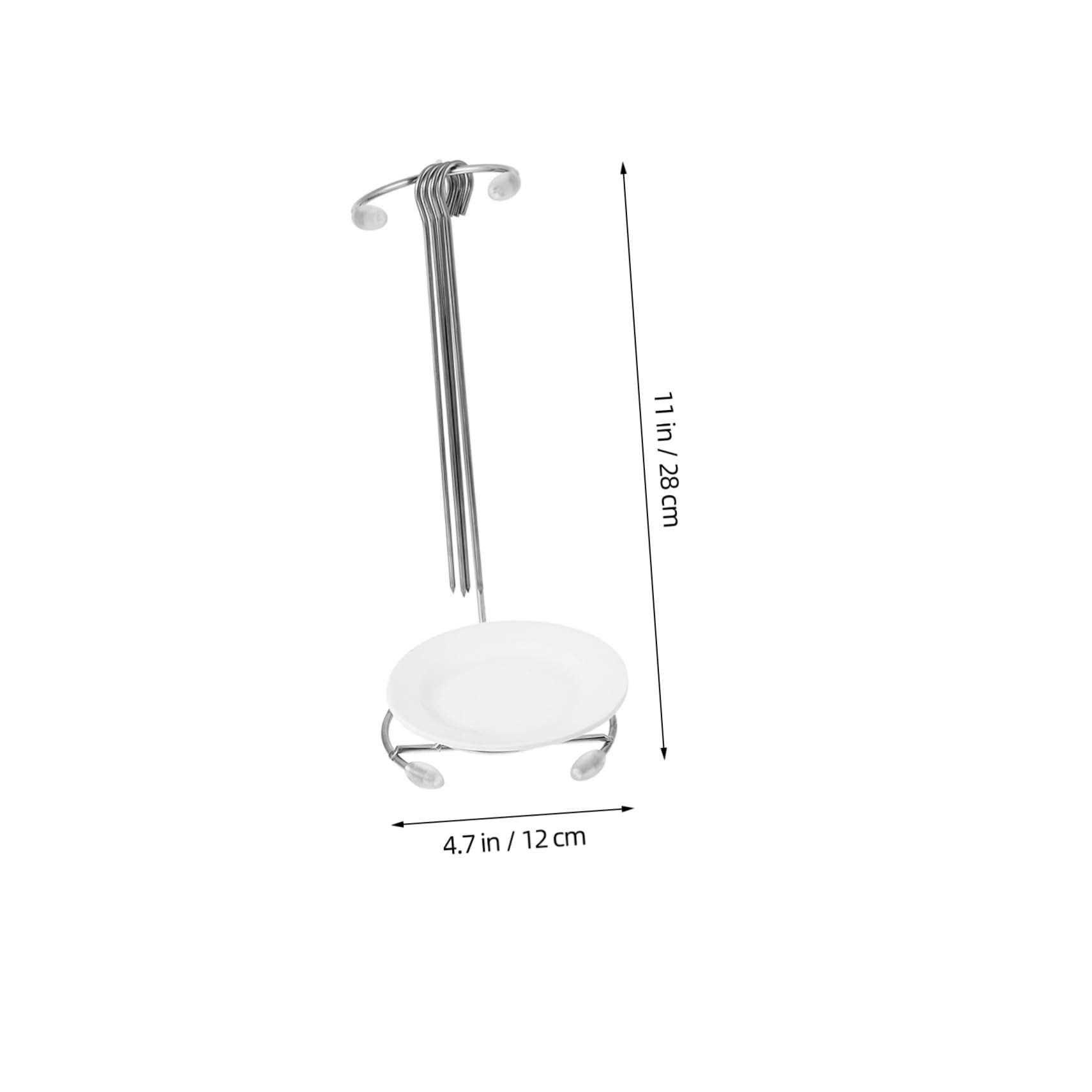 Abaodam 2Sets Stainless Steel Barbecue Hangers Durable Bbq Skewer Rack for Outdoor Cooking Includes Picks Picks for Easy Grilling for Camping and Home Use