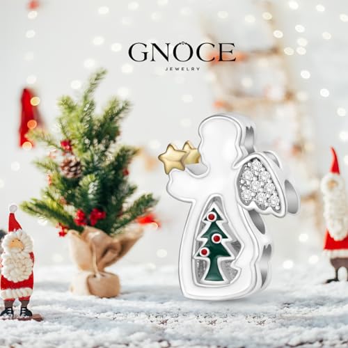 Image of GNOCE Christmas Charm Silver Plated & Sterling Silver Bracelet Gift