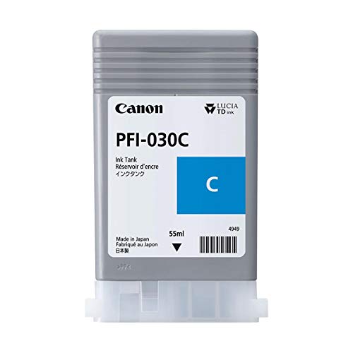 Image of Canon Cyan Ink 55m (PFI-030C) for Canon imagePROGRAF TA-20 and TA-30