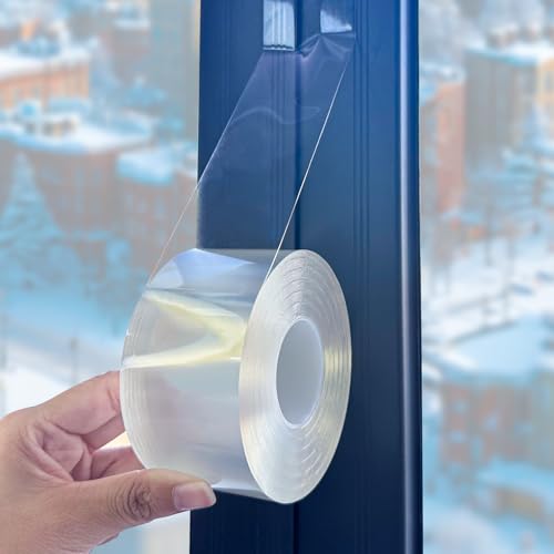 Transparentes Fensterdichtungsband 5 CM x 10 M Transparentes Fensterisolierungsdichtungsband AC Klimaanlage Abdichtung Band keine Rückstände,...