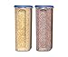 Food Storage Containers -STACKO- 4 PC. - Airtight Dry Food Container with Lids - 2 Containers - 2.5 qt. - 10 Cups