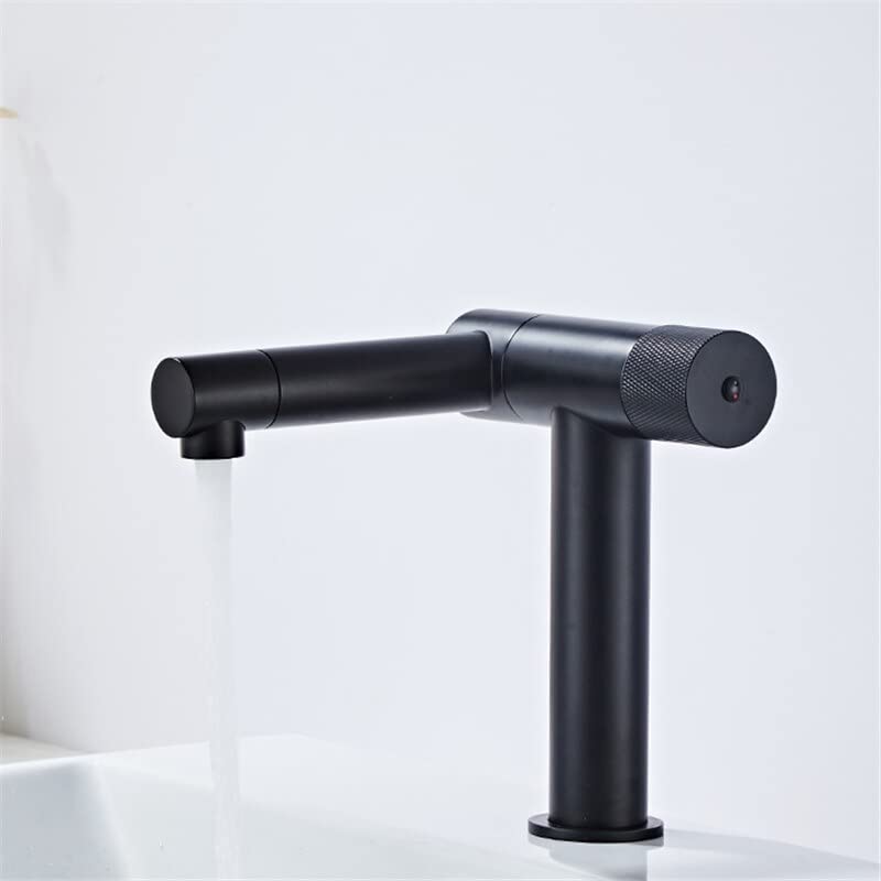 Robinet mitigeur en laiton gris SLT191-B pour lavabo de salle de bain
