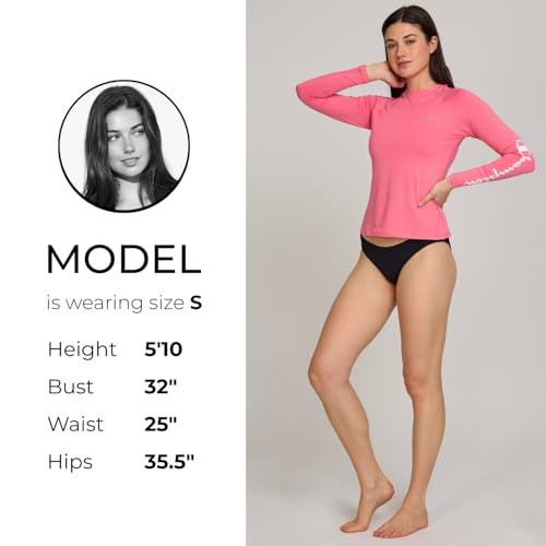 Champion Women's Long Sleeve Rash Guard, UPF 50+ SPF Protection Swim Shirt - image 5