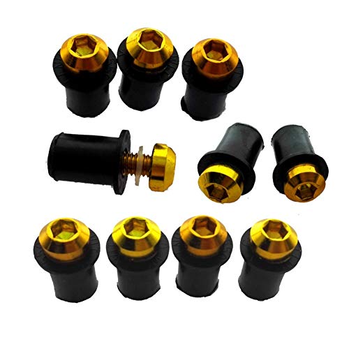 Der, viti di fissaggio per parabrezza, 5 mm, 10