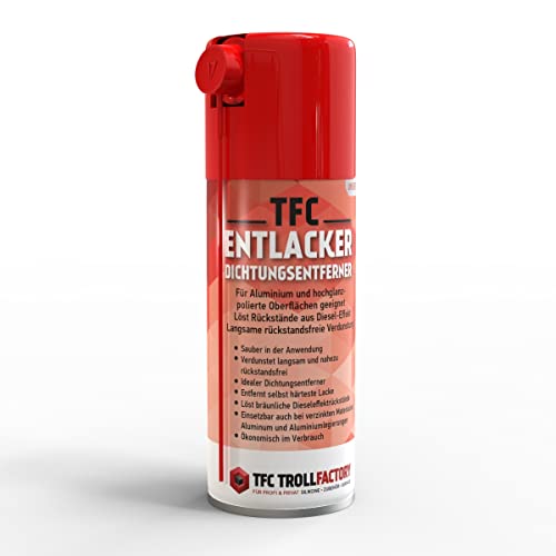 TFC Abbeizer Spray I 3 x 400 ml - Entlacker & Dichtungsentferner I Kraftvolle Entfernung von Lack, Klebstoff, Öl und Bitumen I geeignet für Metall, Holz, Keramik und Glas, PE & PP