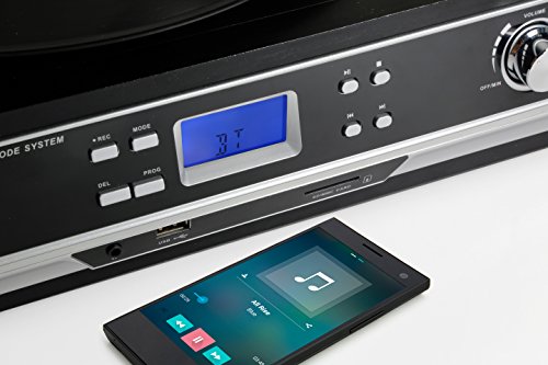 Technaxx Bluetooth Numériseur de tourne-disque & cassettes TX-22+, noir - Les Beatles, Paul McCartney, John Lennon, RIngo Starr, George Harrison Technaxx Bluetooth Numériseur de tourne-disque & cassettes TX-22+, noir – Image 4