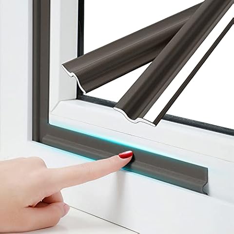 196 Inch Window Weather Stripping Door Seal Strip for Bottom and Side of Door,Self Adhesive PU Foam Weather Strip for Window and Door Insulation Soundproofing,Door Sweep for Interior Doors Cover