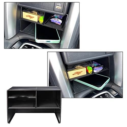 Baceyong Car Center Console Organizer Shelf, Fit for T0Y0TA C0R0LLA Cross 2022-2023 Plastic Car Storage Drawer Shelf, Black