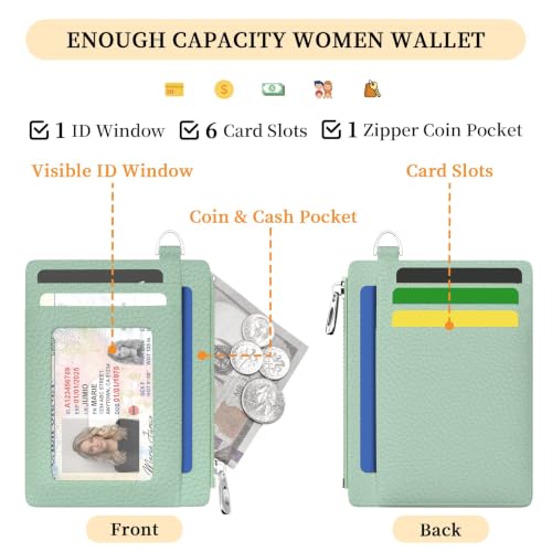 Image of Hancynir Minimalist Small Wallet Women Credit Card Holder, RFID Slim