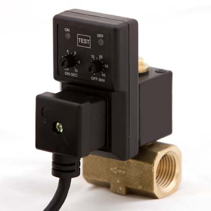XDV Timer Drain/Electronic Timer Solenoid Drain for Compressors – 115V, 1/4 NPT, DN 4.0MM, 250PSI, (