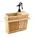 1:12 Scale OAK WET Sink #D2678a