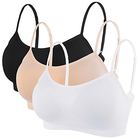 Litthing Sujetador Invisible Slim fit sin Anillo de Acero Chaleco para Mujer (Blanco/Negro/Color de Piel) Cover