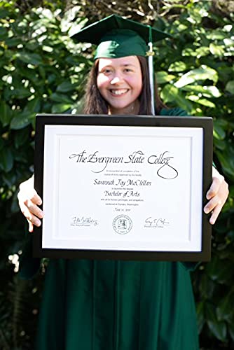 Pearhead Classic Graduation Diploma Frame, High School And Collage Certificate Frame, Graduation Keepsake For Graduates, Office Décor Accessory, 10.5X8 Document Insert, Black #TOP3