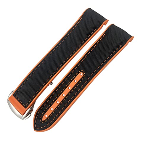 Correa de reloj de cuero y nailon de 19 mm ideal para aventuras marítimas