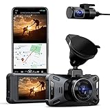 VANTRUE X4S Dual Dashcam Auto 4K+1080P WiFi , 2560X1440P 60FPS Vorne, Sternenlicht Nachtsicht, 24Std. Dual Bewegung Parküberwachung Autokamera, 3 Zoll IPS, Superkondensator, G-Sensor, Max 512GB