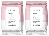 Acure Seriously Soothing Micellar Water Towelettes with Rose and Cucumber, 30 Towelettes,