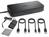 Dell Pro SD25TB4 Thunderbolt 4 Dock Bundle – 130W Docking Station, Multi-Display Support, HDMI + DisplayPort + USB C Cable, Includes Cables & Cleaning Cloth - Black