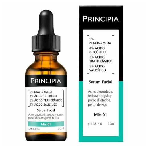 Sérum Principia Mix-01 (5% Niacinamida + 4% Glicólico + 3% Tranexâmico + 2% Salicílico)