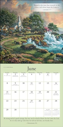 Thomas Kinkade Gardens of Grace with Scripture 2025 Wall Calendar - Image 4