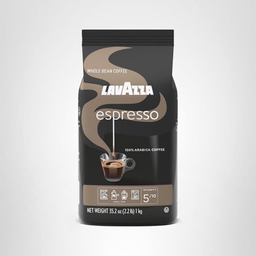 Lavazza Espresso Whole Bean Coffee, Medium Roast, 100% Arabica, 2.2 lb Bag (Pack of 1)