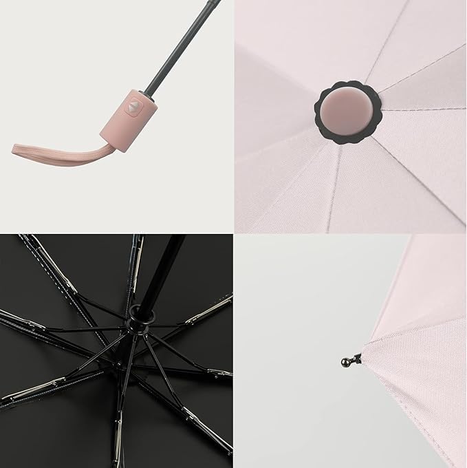 Image of TEKCOOL Umbrella, UV Big Size Umbrella for Sun Protection Rain Windproof Strong Large 3 Fold For Men Women Kids Boys Girls Perfect & Stylish Windproof & Compact''