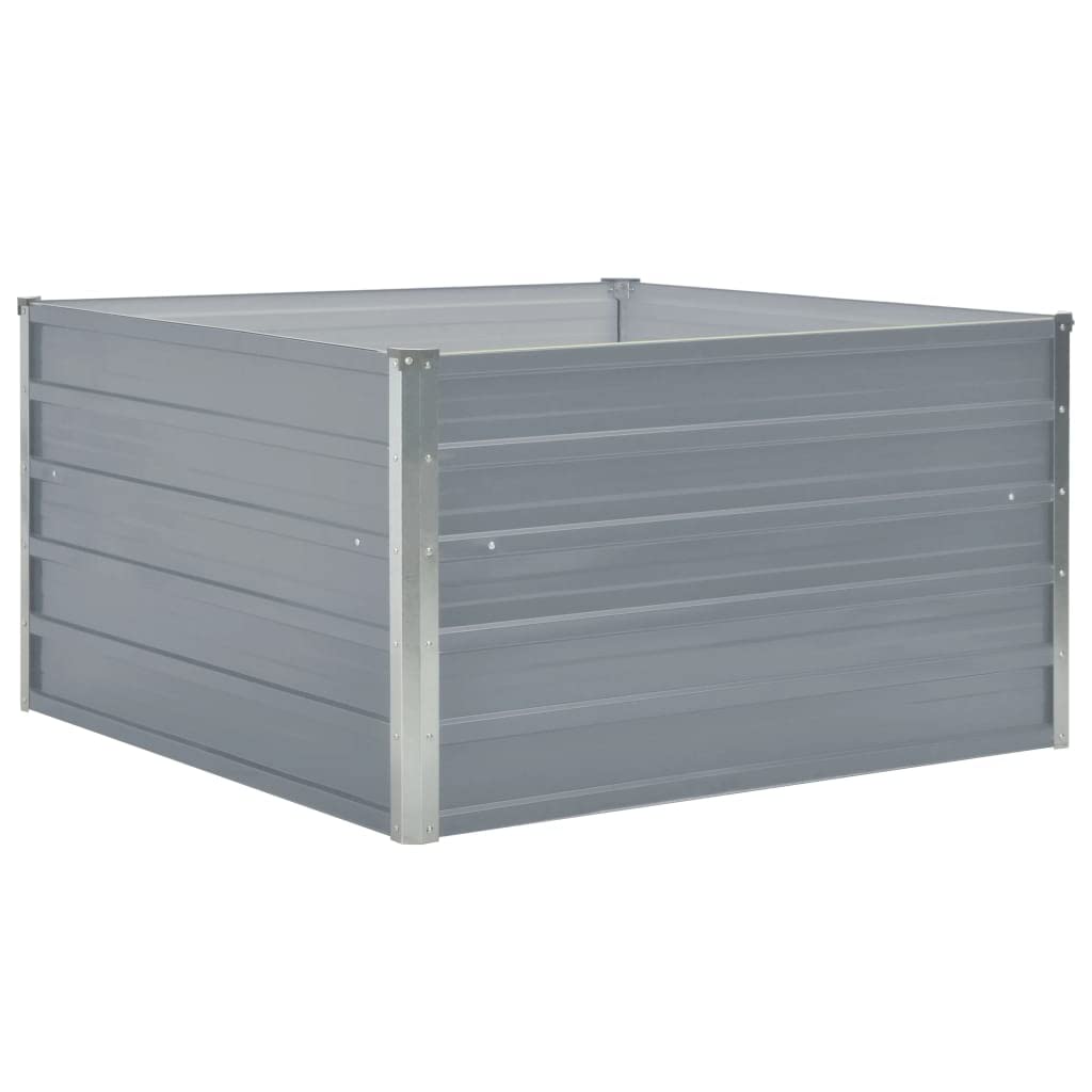 vidaXL Donica do podniesionej rabaty, 100x100x45 cm, stal, szara