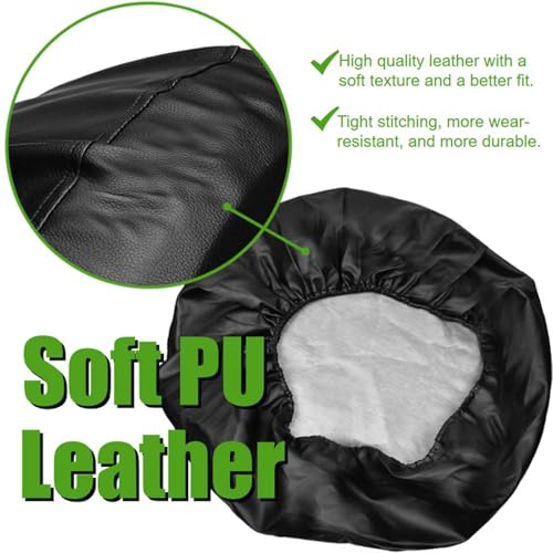 Image of 15 Inch Thickening Spare Tire Cover with American USA Flag Waterproof Dustproof PU Leather Tough Tire Wheel Cover Fit for Jeep Wrangler RV SUV Truck Travel Trailer (for Diameter 27 inch - 29 inch)