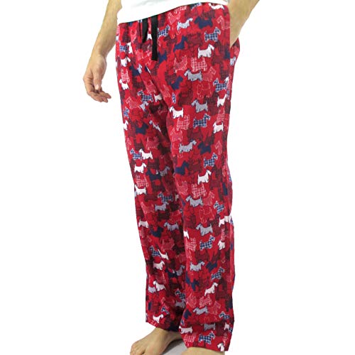 ROCK ATOLL Men's Animal Wolf Penguin Polar Bear Print Soft Flannel Pajama Bottoms3