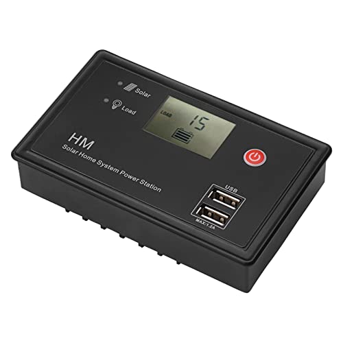 yeacher Controlador de carga solar PWM 10A 12V / 24V Identificação automática inferior a 55V Regulad