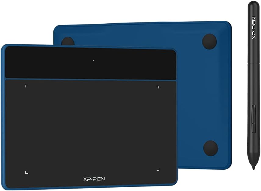 XP-PenDeco Fun XS Graphic Drawing Tablet Size 4 x 3 Inches Ideal for Electronic Signing and Distance Education – Ocean Blue