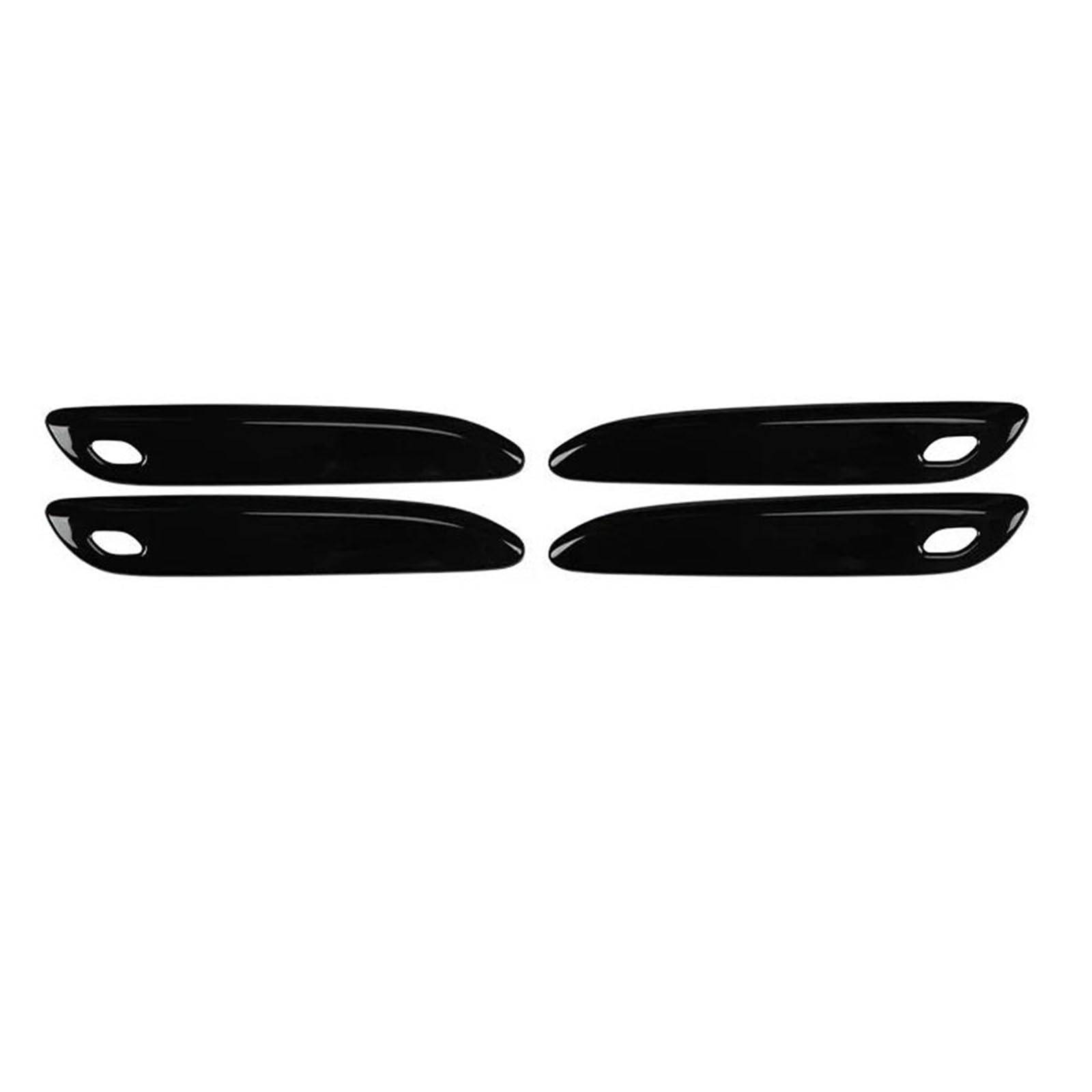 PIWINE Handle Sticker Glossy Black Car Door Handle Cover Styling Accessories for Benz for E S EQE EQS W214 S214 X214 W223 V295 X294 V297 X296(Black)