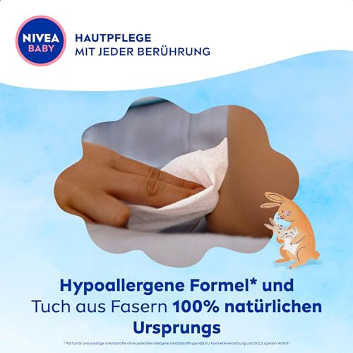 NIVEA BABY Soft & Cream Feuchttücher (4 x 57 Stück)
