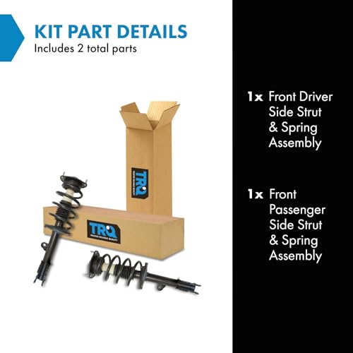 Image of TRQ Front Driver and Passenger Side Strut and Spring Assembly Set | For 10-12 Hyundai Santa Fe