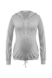 Bellybutton Maternity Damen Junia 1/1 Arm Sweatshirt, Grau (Gray 8110), 38 (Herstellergröße: M)
