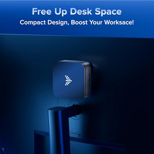 KAMRUI Pinova P1 Mini PC, W-11 Pro AMD Ryzen 4300U(Beat 10110U/N150/N95 up to 3.7GHz), 16GB RAM 512GB SSD Mini Desktop Computer Support 4K HDMI+DP+Type-C/WiFi/BT for Business Home Office Mini pc - Image 7
