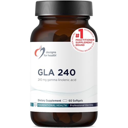 Designs for Health GLA Softgels - Borage Oil Pills 240mg Gamma Linolenic Acid from Borage Seed - Non-GMO Supplement May Promote Healthy Skin + Hormonal Balance for Women (60 Softgels)