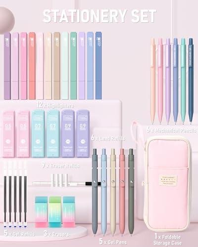 Aesthetic Stationery Set with Pencils