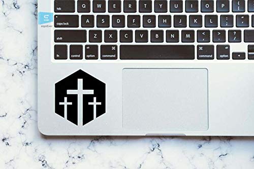 SIGN EVER Three Crosses Jesus Logo Stickers Laptop Trackpad 15.6 14 13 Inches and All Models Laptop Sticker L x H 5.00 cm x 6.50 cm Pack of 2 (B084XBWVGQ) Amazon Price History, Amazon Price Tracker