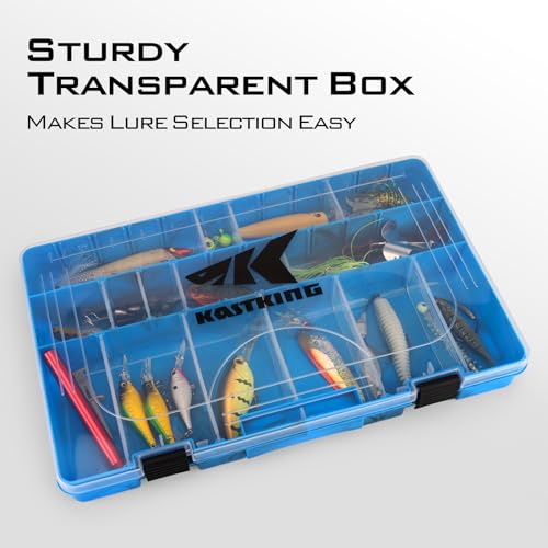 Image of KastKing Tackle Boxes, Plastic Box, Plastic Storage Organizer Box with Removable Dividers - Fishing Tackle Storage - Box Organizer - 2 Packs /4 Packs Tackle Trays - Parts Box