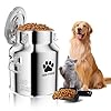 Metal Dog Food Storage Container 20lb, Stainless Steel Dog Food Storage Container with Lids Airtight, Pet Food Storage Container for Dogs, Cat Food Bin with Spoon, Keep Food Fresh, Easy to Clean
