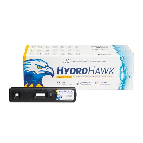 HydroHawk Legionella Swab Test for Water Outlets - Pack of 3 x Single-Use Kit for Detecting Legionella pneumophila sg1 - For Pool, Air Con Unit, Hot Tub, Shower Head, Tap, Hose - 25 Min At Home Test