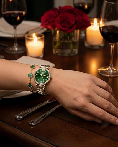 Image of BRUNO MILANO Luxe Diamond Studded Bezel Watch for Women and Girls