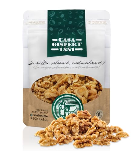 Casa Gispert - Nuez de California Mondada - Sin Cáscara - Frutos Secos Sin Gluten, Vegano - 300 gr