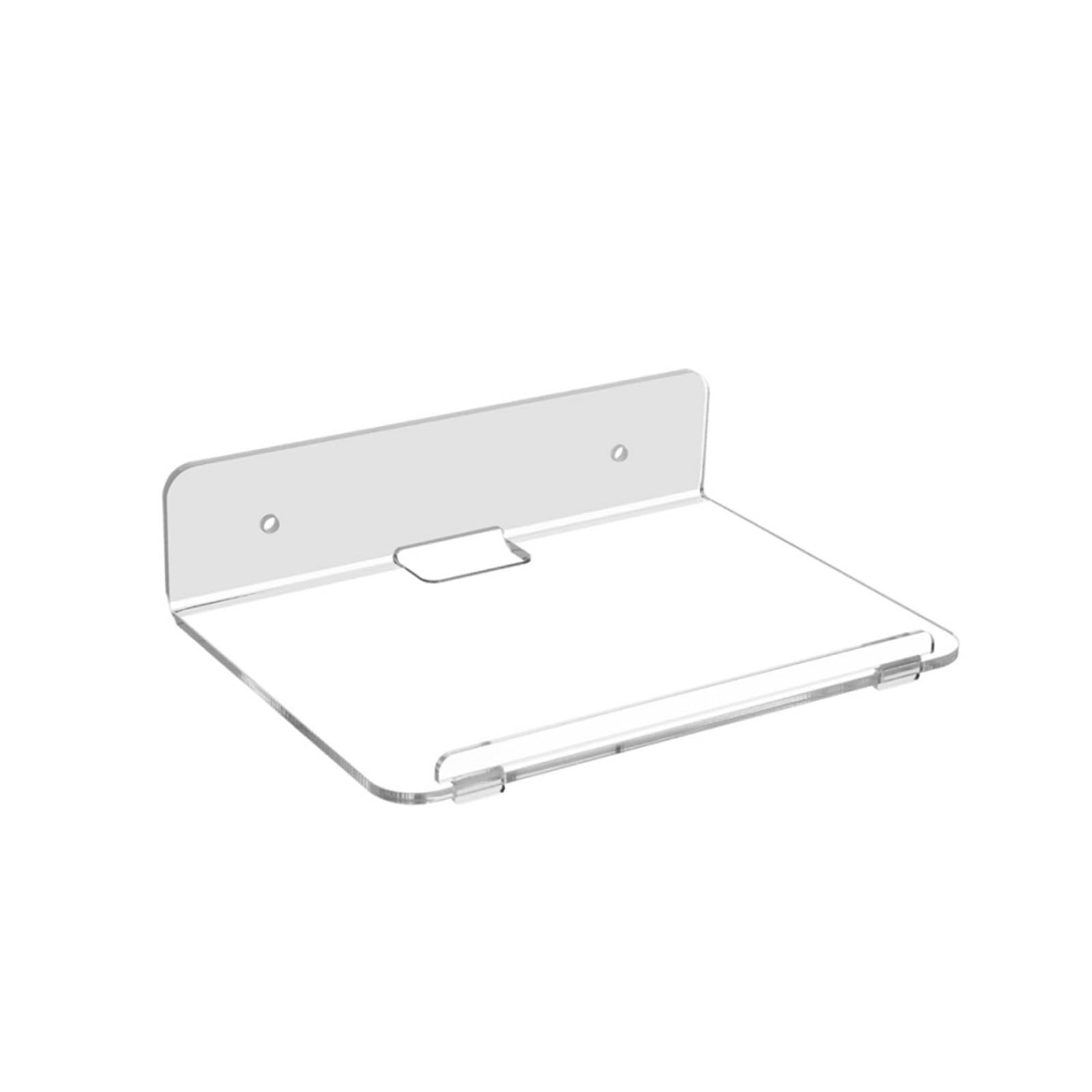 Nucelit Multifunctional Acrylic Floating Shelf Wall Mounted Organiser for Plant Books Clear Transparency Design Easy Install Transparency Wall Mounted Plant Holder